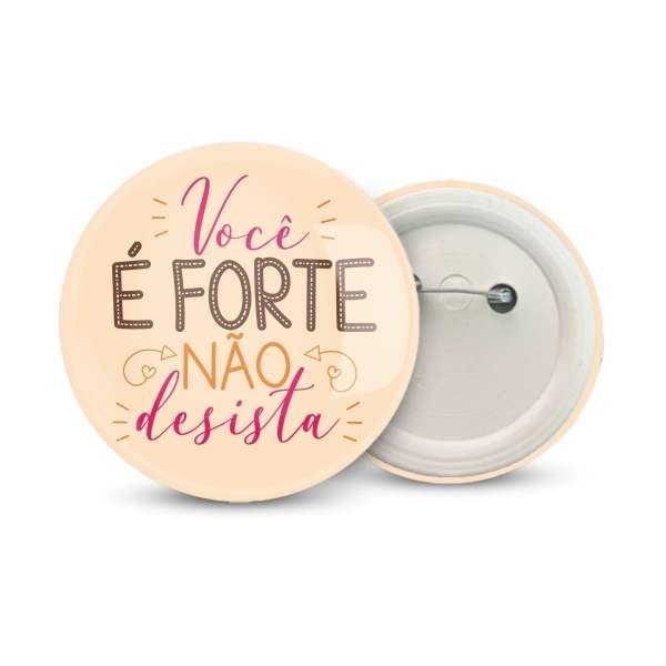 Botton Americano com Alfinete Personalizado