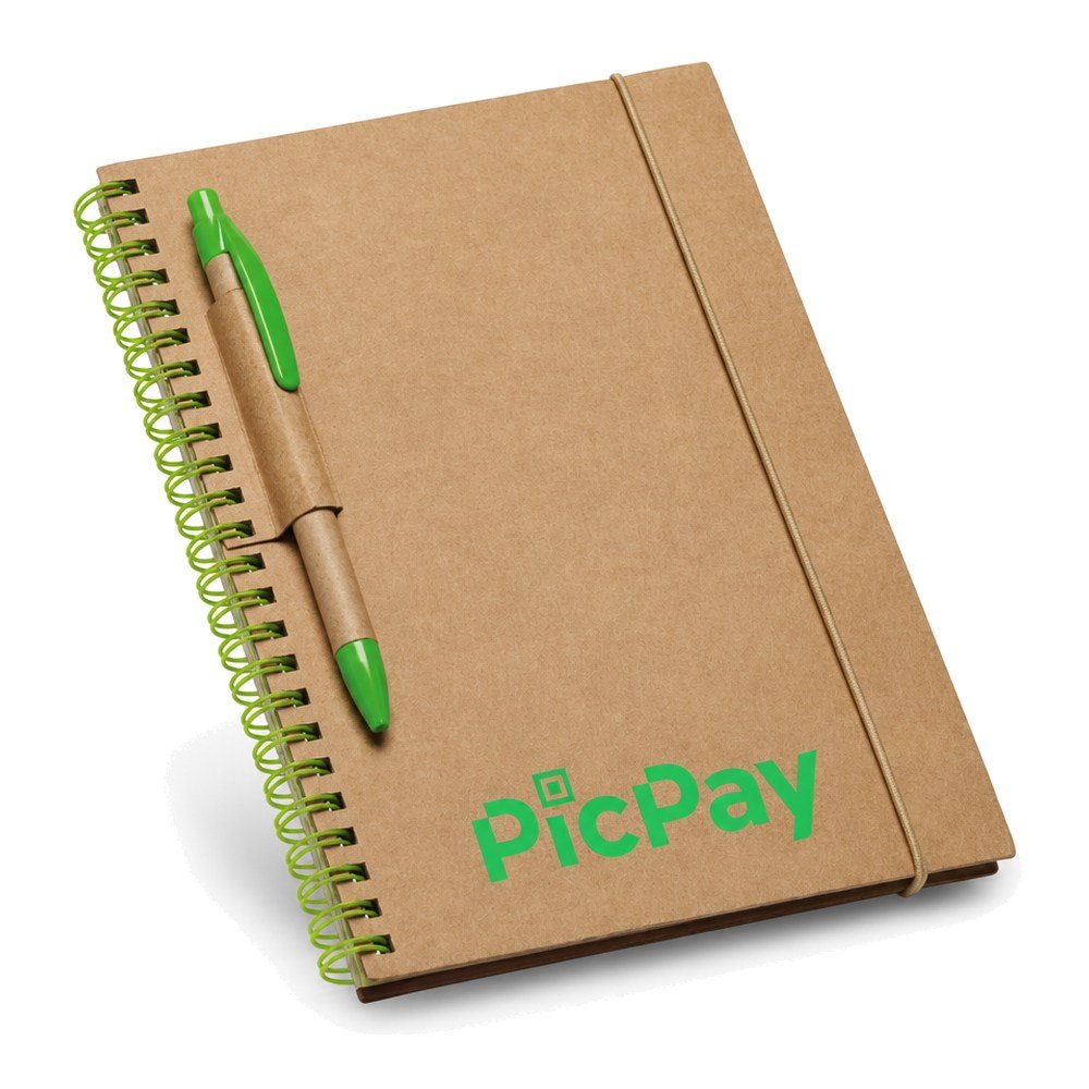 Caderno B6 Reciclado com Pauta Personalizado