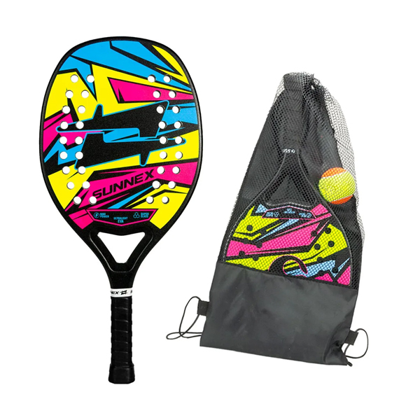 Raquete Beach Tennis Fibra de Carbono Personalizada