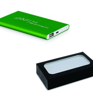 Bateria Portátil Slim em Alumínio Personalizada