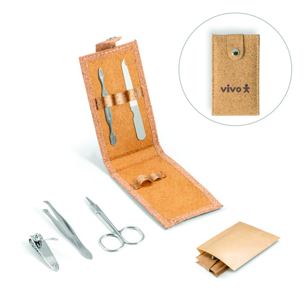 Kit Manicure em Cortiça Personalizado