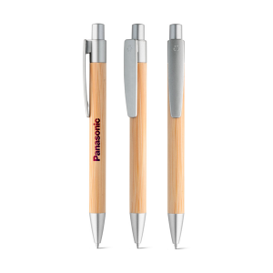 Esferográfica em Bambu Clipe Personalizada