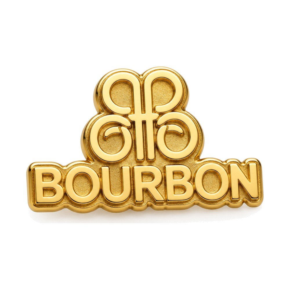 Broche Pin Dourado em Relevo Personalizado