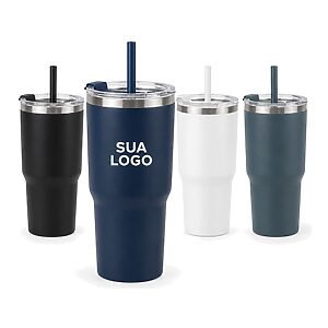Copo Térmico com Canudo Personalizado