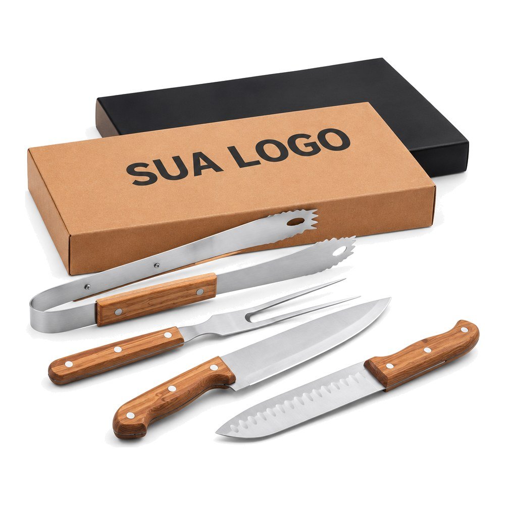 Kit Churrasco Estojo Kraft Personalizado