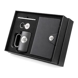 Kit Corporativo Premium com Placas Metálicas Personalizado
