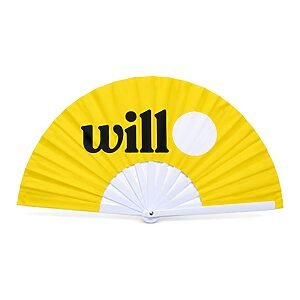 Leque de Plástico Bicolor Personalizado