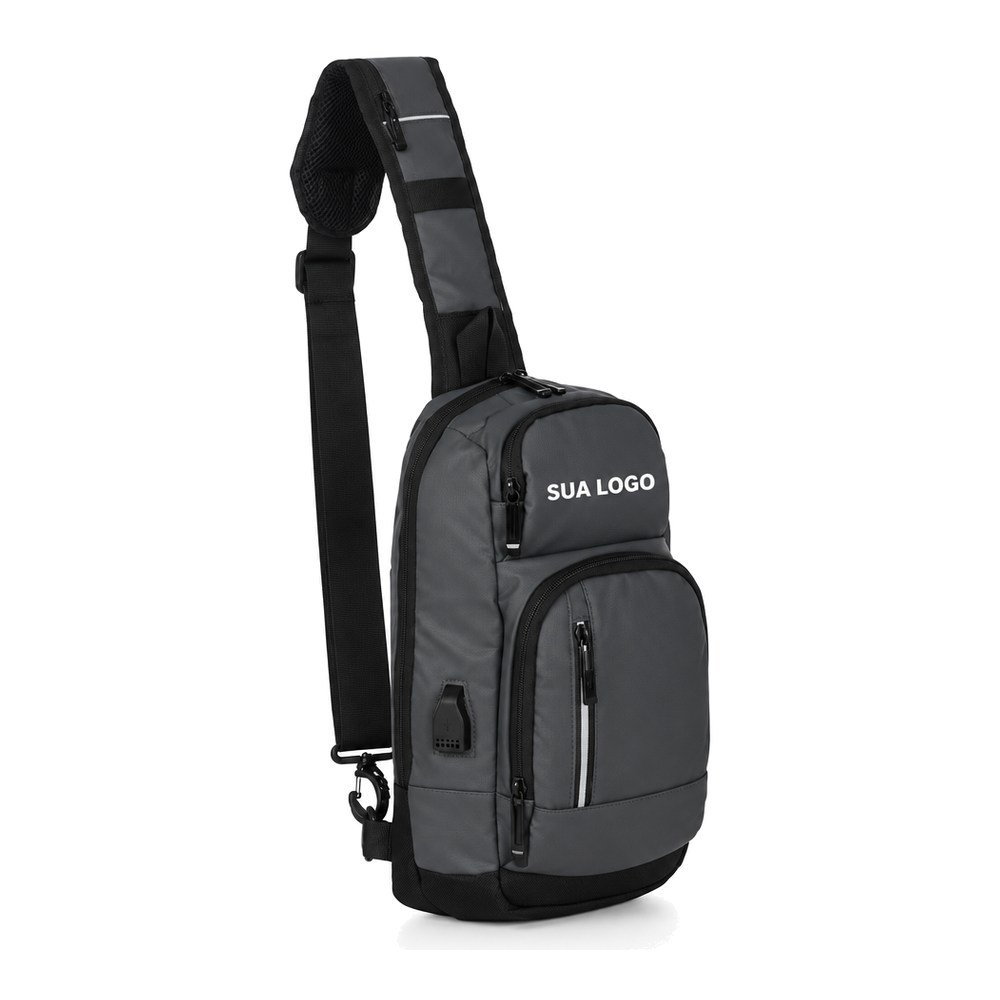 Shoulder Bag Sling 10 Litros USB Brinde