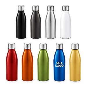 Squeeze Alumínio 500ml com Tampa Inox Personalizado